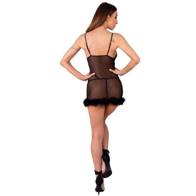 LIVCO CORSETTI FASHION - ZERUNAM SET BABYDOLL + ZWARTE STRING