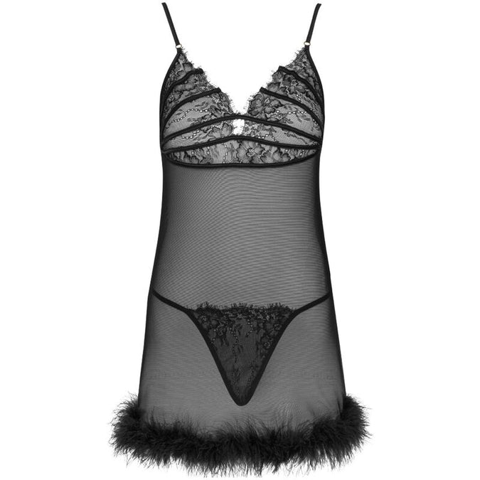 LIVCO CORSETTI FASHION - ZERUNAM SET BABYDOLL + ZWARTE STRING