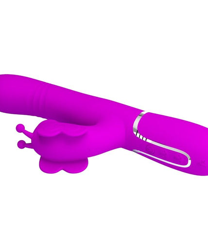 PRETTY LOVE - MULTIFUNCTION RABBIT VIBRATOR 4 IN 1 BUTTERFLY FUCHSIA PRETTY LOVE - MULTIFUNCTION RABBIT VIBRATOR 4 IN 1 BUTTERFLY FUCHSIA