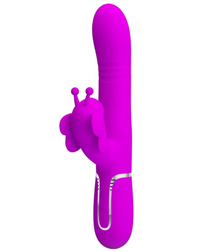 PRETTY LOVE - MULTIFUNCTION RABBIT VIBRATOR 4 IN 1 BUTTERFLY FUCHSIA PRETTY LOVE - MULTIFUNCTION RABBIT VIBRATOR 4 IN 1 BUTTERFLY FUCHSIA