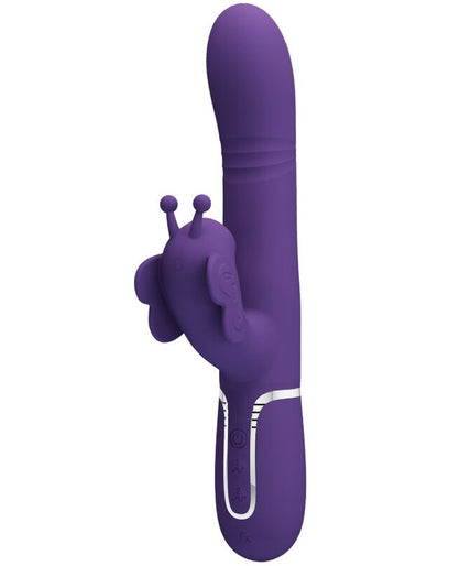 PRETTY LOVE - MULTIFUNCTION RABBIT VIBRATOR 4 IN 1 BUTTERFLY PURPLE PRETTY LOVE - MULTIFUNCTION RABBIT VIBRATOR 4 IN 1 BUTTERFLY PURPLE