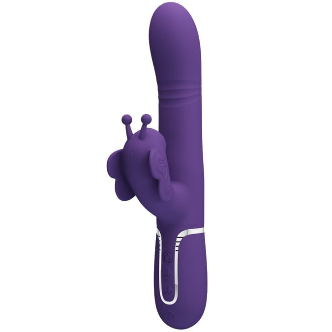 PRETTY LOVE - MULTIFUNCTIONELE KONIJN VIBRATOR 4 IN 1 VLINDER PAARS