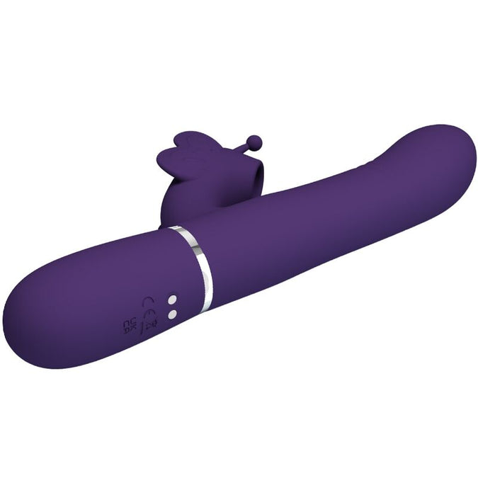PRETTY LOVE - MULTIFUNCTIONELE KONIJN VIBRATOR 4 IN 1 VLINDER PAARS