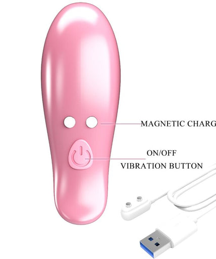 PRETTY LOVE - LEAF VIBRATING NIPPLE CLAMPS PINK PRETTY LOVE - LEAF VIBRATING NIPPLE CLAMPS PINK