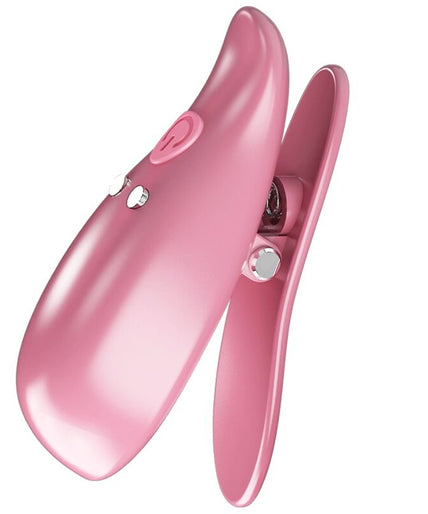 PRETTY LOVE - LEAF VIBRATING NIPPLE CLAMPS PINK PRETTY LOVE - LEAF VIBRATING NIPPLE CLAMPS PINK