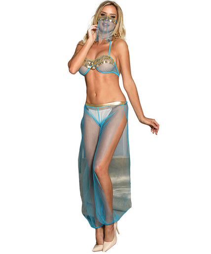 SUBBLIME - INDIA STYLE BLUE LINGERIE SET L/XL SUBBLIME - INDIA STYLE BLUE LINGERIE SET L/XL