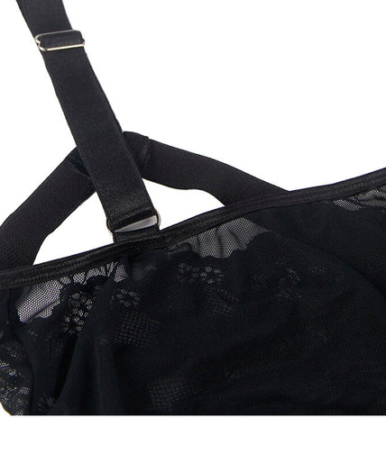 SUBBLIME - TEDDY MET JARRETELBANDJES DETAIL BORST ZWART S/M SUBBLIME - TEDDY MET JARRETELBANDJES DETAIL BORST ZWART S/M