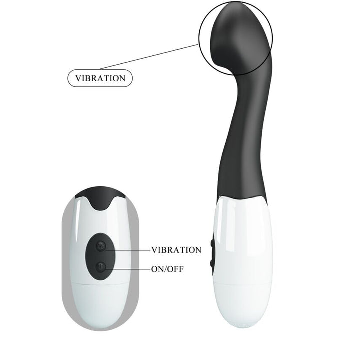 Pretty Love – Charles G – Spot Vibrator 30 Modi Zwart