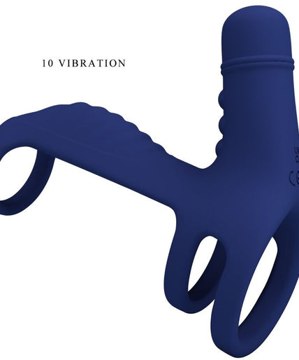 PRETTY LOVE - ELISH VIBRERENDE RING MET VERLENGSTUK BLAUW PRETTY LOVE - ELISH VIBRERENDE RING MET VERLENGSTUK BLAUW
