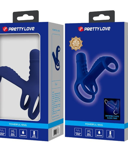 PRETTY LOVE - ELISH VIBRERENDE RING MET VERLENGSTUK BLAUW PRETTY LOVE - ELISH VIBRERENDE RING MET VERLENGSTUK BLAUW