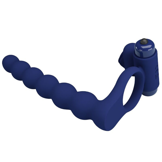 PRETTY LOVE - AJMAL VIBRERENDE RING MET PLUG BLAUW