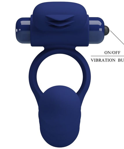 PRETTY LOVE - AJMAL VIBRATING RING WITH PLUG BLUE PRETTY LOVE - AJMAL VIBRATING RING WITH PLUG BLUE