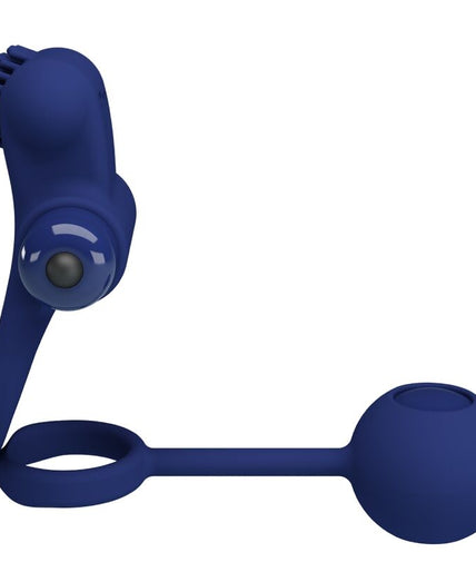 PRETTY LOVE - REMINGTON DOUBLE VIBRATING RING WITH PLUG BLUE PRETTY LOVE - REMINGTON DOUBLE VIBRATING RING WITH PLUG BLUE