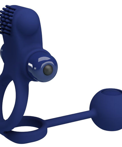PRETTY LOVE - REMINGTON DOUBLE VIBRATING RING WITH PLUG BLUE PRETTY LOVE - REMINGTON DOUBLE VIBRATING RING WITH PLUG BLUE