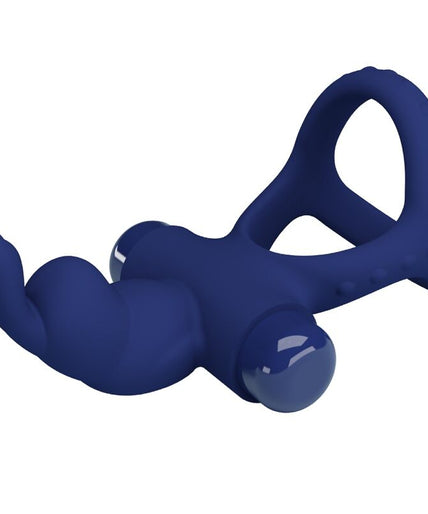 PRETTY LOVE - LUCHITO DOUBLE VIBRATING RING RABBIT BLUE PRETTY LOVE - LUCHITO DOUBLE VIBRATING RING RABBIT BLUE