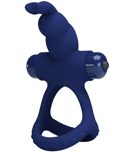 PRETTY LOVE - LUCHITO DOUBLE VIBRATING RING RABBIT BLUE PRETTY LOVE - LUCHITO DOUBLE VIBRATING RING RABBIT BLUE