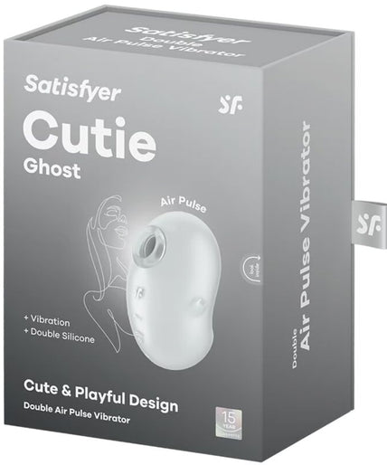 SATISFYER - CUTIE GHOST LAY-ON VIBRATOR WHITE SATISFYER - CUTIE GHOST LAY-ON VIBRATOR WHITE