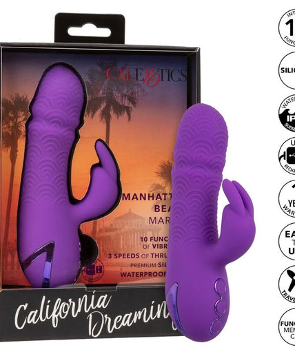 CALEXOTICS - MANHATTAN BEACH MARVEL VIBRATOR RABBIT PURPLE BY CALIFORNIA DREAMING CALEXOTICS - MANHATTAN BEACH MARVEL VIBRATOR RABBIT PURPLE BY CALIFORNIA DREAMING