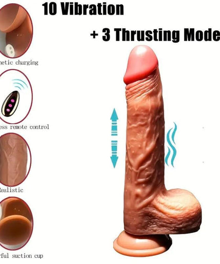 Armony – Realistic Dildo Vibrator & Thrusting Remote Control 22.5 Cm Armony – Realistic Dildo Vibrator & Thrusting Remote Control 22.5 Cm