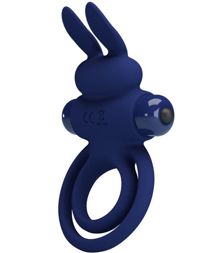 PRETTY LOVE - DAREY DOUBLE VIBRATING RING RABBIT BLUE PRETTY LOVE - DAREY DOUBLE VIBRATING RING RABBIT BLUE