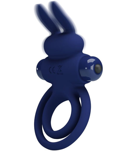 PRETTY LOVE - DAREY DOUBLE VIBRATING RING RABBIT BLUE PRETTY LOVE - DAREY DOUBLE VIBRATING RING RABBIT BLUE