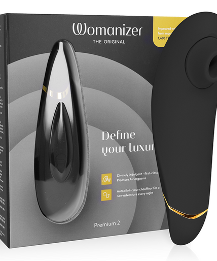 WOMANIZER - PREMIUM 2 CLITORAL STIMULATOR BLACK WOMANIZER - PREMIUM 2 CLITORAL STIMULATOR BLACK