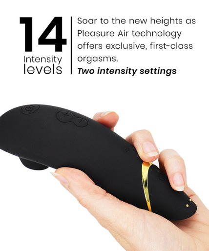 WOMANIZER - PREMIUM 2 CLITORAL STIMULATOR BLACK WOMANIZER - PREMIUM 2 CLITORAL STIMULATOR BLACK