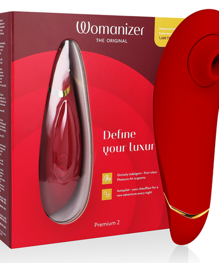 WOMANIZER - PREMIUM 2 CLITORAL STIMULATOR BORDEAUX WOMANIZER - PREMIUM 2 CLITORAL STIMULATOR BORDEAUX