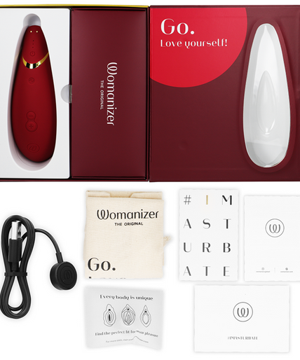 WOMANIZER - PREMIUM 2 CLITORAL STIMULATOR BORDEAUX WOMANIZER - PREMIUM 2 CLITORAL STIMULATOR BORDEAUX