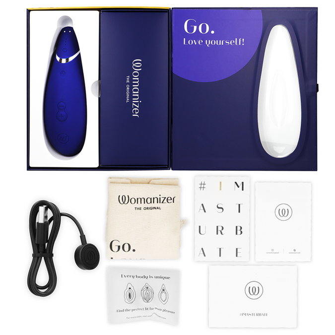 WOMANIZER - PREMIUM 2 CLITORALE STIMULATOR BLUEBERRY