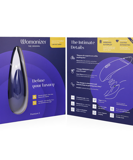 WOMANIZER - PREMIUM 2 CLITORAL STIMULATOR BLUEBERRY WOMANIZER - PREMIUM 2 CLITORAL STIMULATOR BLUEBERRY