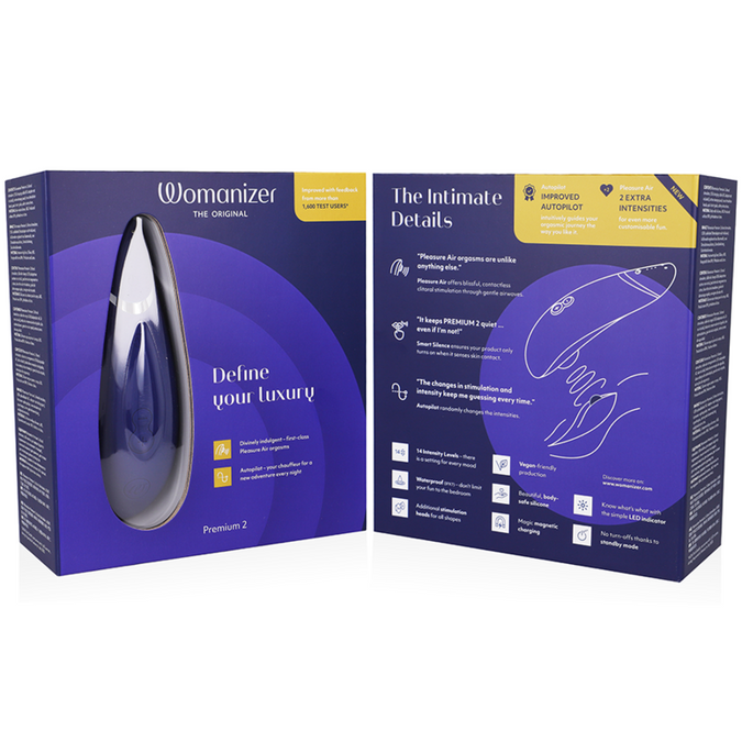 WOMANIZER - PREMIUM 2 CLITORALE STIMULATOR BLUEBERRY