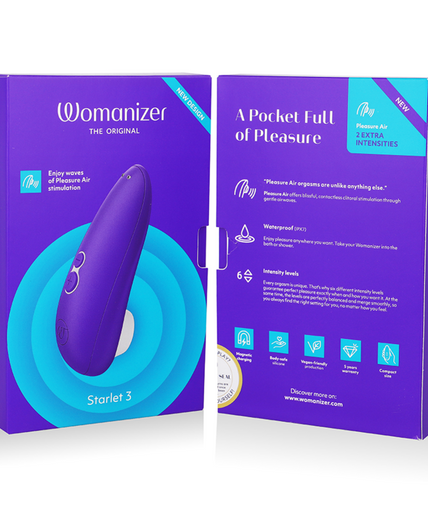 WOMANIZER - STARLET 3 CLITORAL STIMULATOR INDIGO WOMANIZER - STARLET 3 CLITORAL STIMULATOR INDIGO