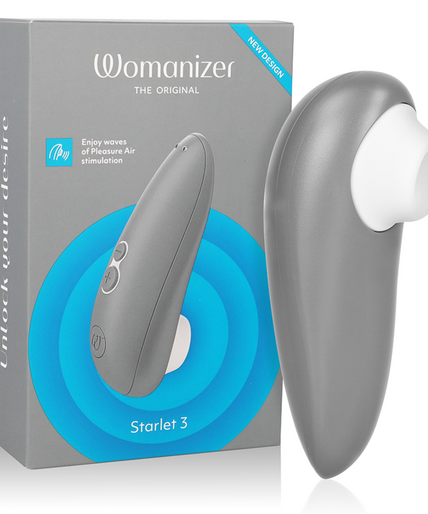 WOMANIZER - STARLET 3 CLITORAL STIMULATOR GRAY WOMANIZER - STARLET 3 CLITORAL STIMULATOR GRAY