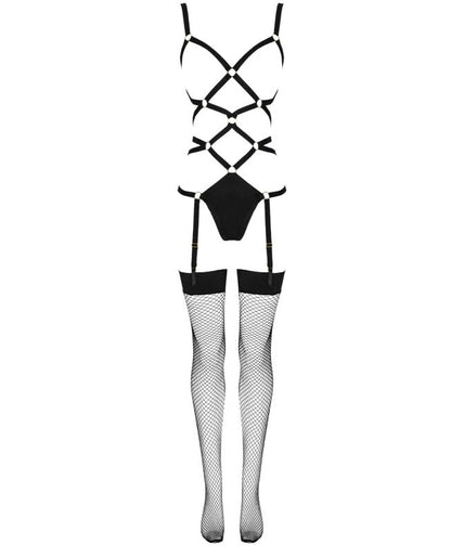 LIVCO CORSETTI FASHION - THIARA LC 20213 SET BODY + KOUSEN ZWART L/XL LIVCO CORSETTI FASHION - THIARA LC 20213 SET BODY + KOUSEN ZWART L/XL