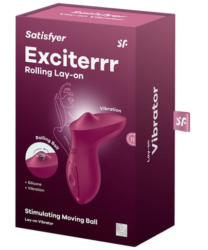 SATISFYER - EXCITERRR LAY-ON CLITORIS BERRY VIBRATOR SATISFYER - EXCITERRR LAY-ON CLITORIS BERRY VIBRATOR