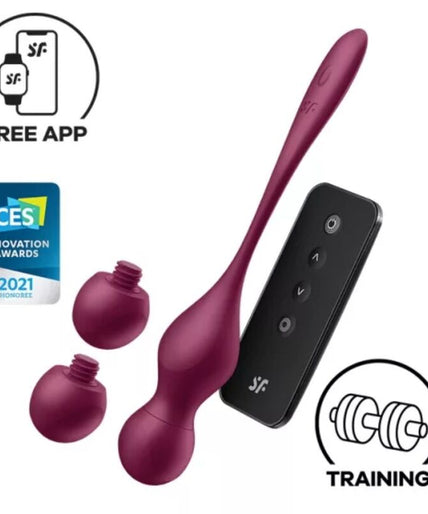 SATISFYER - LOVE BIRDS VARY VIBRATING BALLS FREE APP WINE RED SATISFYER - LOVE BIRDS VARY VIBRATING BALLS FREE APP WINE RED