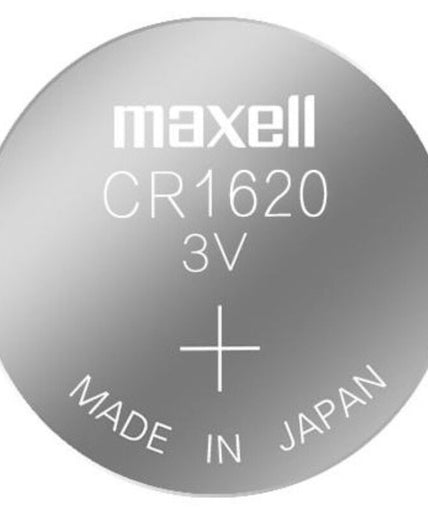 MAXELL - BATTERIJ LITHIUM CR1620 3V 5 STUKS MAXELL - BATTERIJ LITHIUM CR1620 3V 5 STUKS
