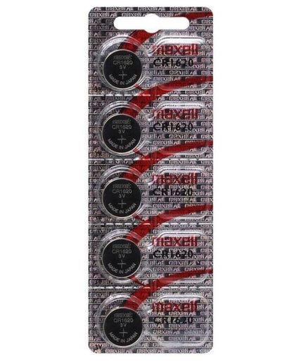 MAXELL - BATTERIJ LITHIUM CR1620 3V 5 STUKS MAXELL - BATTERIJ LITHIUM CR1620 3V 5 STUKS