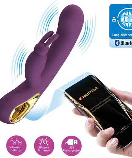 PRETTY LOVE - LIAM RABBIT VIBRATOR & G SPOT STIMULATOR PURPLE PRETTY LOVE - LIAM RABBIT VIBRATOR & G SPOT STIMULATOR PURPLE