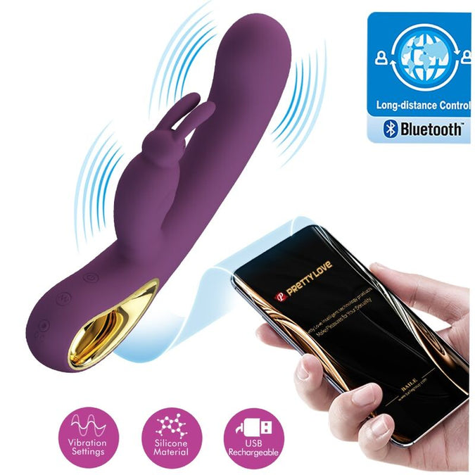 Pretty Love – Liam Rabbit Vibrator & G Spot Stimulator Purple