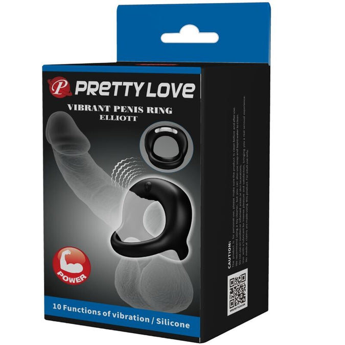 PRETTY LOVE - ELLIOTT ZWARTE VIBRERENDE RING