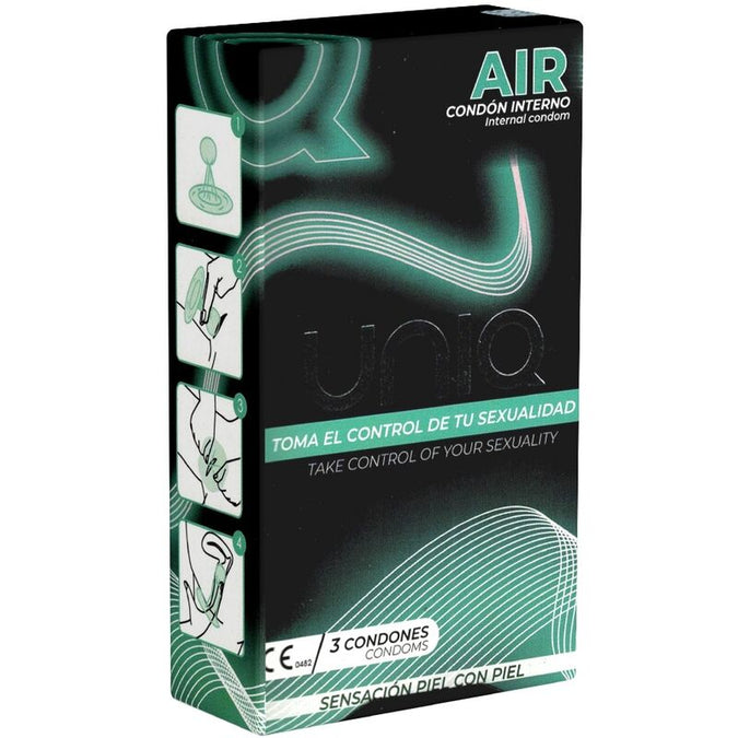 Uniq – Luchtlatexvrij Vrouwelijk Condom 3 Stuks