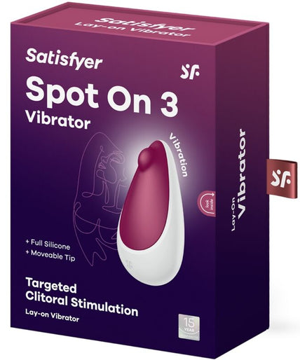 SATISFYER - SPOT ON 3 CLITORIS STIMULATOR BERRY SATISFYER - SPOT ON 3 CLITORIS STIMULATOR BERRY