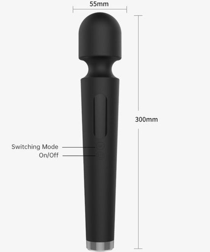 ARMONY - X POWER LARGE MASSAGER & VIBRATOR 7 VIBRATIONS BLACK ARMONY - X POWER LARGE MASSAGER & VIBRATOR 7 VIBRATIONS BLACK