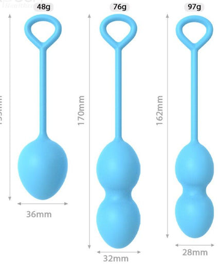 ARMONY - ANABIOSIS VAGINAL DUMBBELL 3 LEVELS BLUE ARMONY - ANABIOSIS VAGINAL DUMBBELL 3 LEVELS BLUE