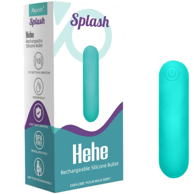 ARMONY - SPLASH HEHE VIBRATOR KOGEL SILICONE 10 VIBRATIES 65 X 15 CM GROEN