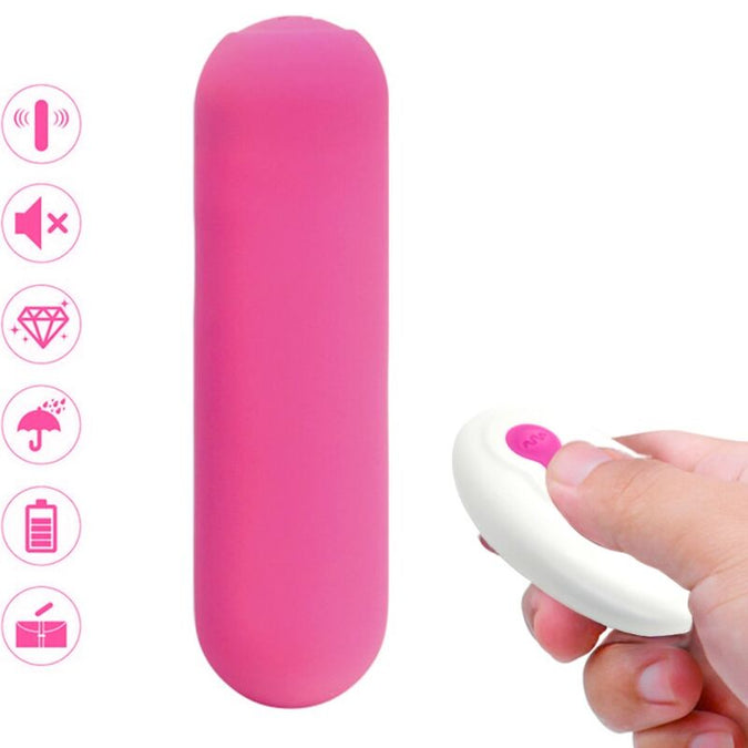 ARMONY - SPLASH JOIE VIBRATOR BULLET SILICONEN AFSTANDSBEDIENING 10 TRILLINGEN 75 X 19 CM ROZE