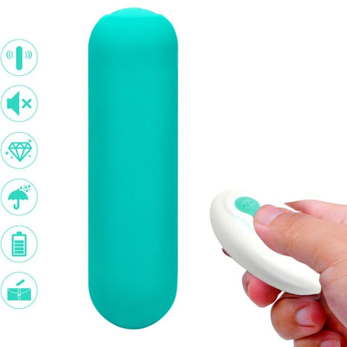 ARMONY - SPLASH JOIE VIBRATOR KOGEL SILICONEN AFSTANDSBEDIENING 10 TRILLINGEN 75 X 19 CM GROEN