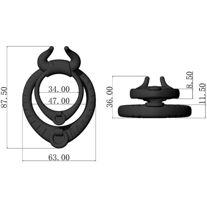 Armony – Bull's Pasion Ring Zwart